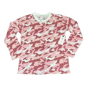 Melrose and Market Long Sleeve Tee in Pink Camo